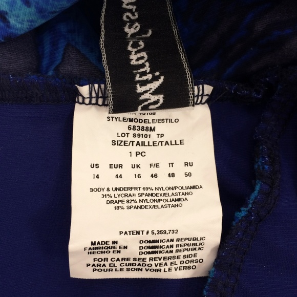 Miraclesuit Oceanus Blue One piece Suit - Picture 6 of 8